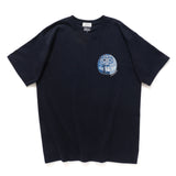 (ZT1513) Dharma Graphic Embroidery Tee