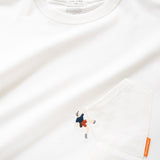 (ZT1533) Climbing Embroidery 2 Pockets Tee