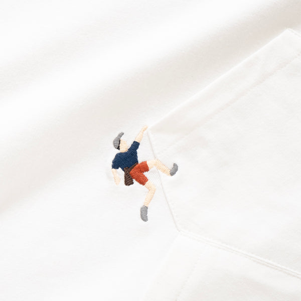 (ZT1533) Climbing Embroidery 2 Pockets Tee