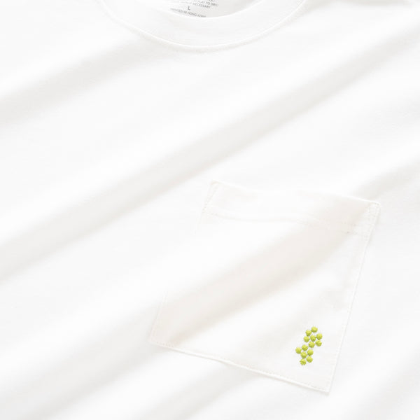 (ZT1542) 13 Green Balls Embroidery Pocket Tee