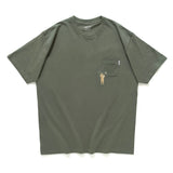 (ZT1546) Hold On Tight Embroidery Pocket Tee