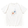 (ZT1548) Fireworks Cat Graphic Tee