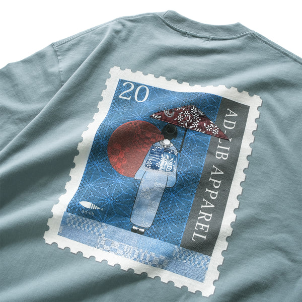 (ZT1551) Geisha Stamp Graphic Pocket Tee