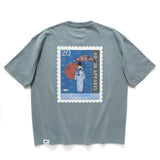 (ZT1551) Geisha Stamp Graphic Pocket Tee