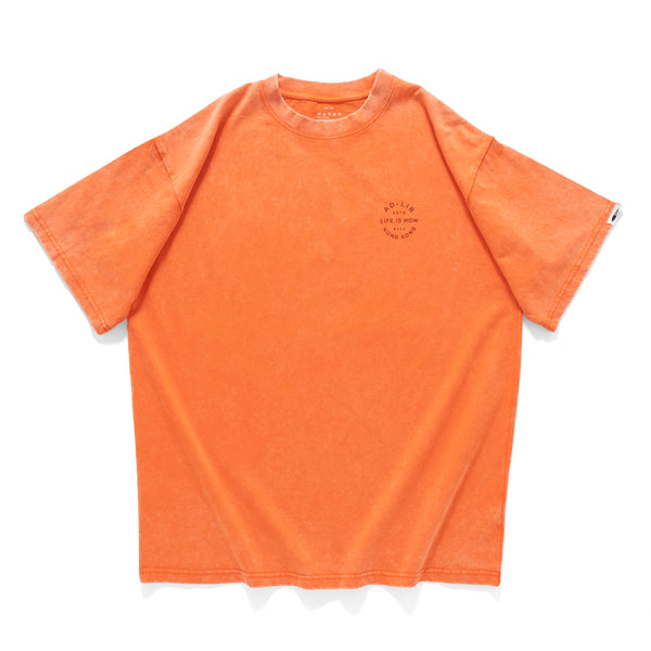 (ZT1597) Life !s Now Washed Tee