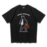 (ZT1547) Office Survivor Bear Pocket Tee