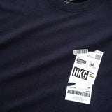 (ZT898) Flight Ticket Graphic Tee